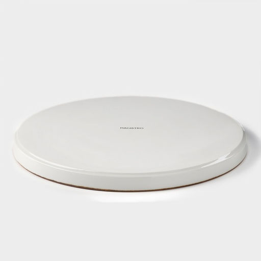 Тарелка с бортиком Magistro «Церера», d=25.5 см, фарфор, белая