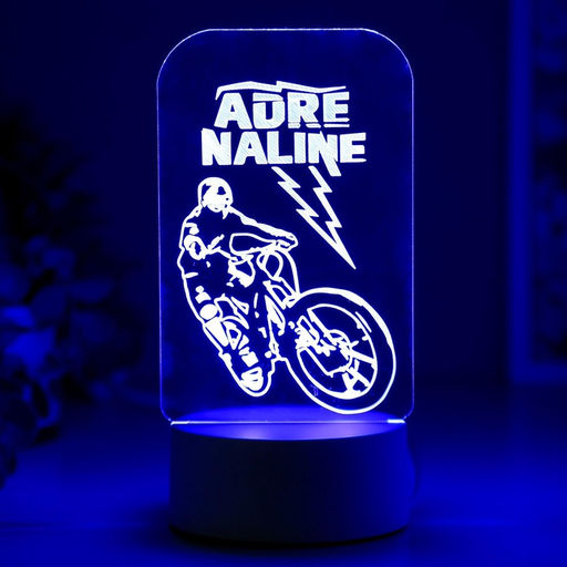 Светильник 3D RISALUX Вело, LED-ночник, RGB, от сети, 9.5?10?19.5 см  фото 6