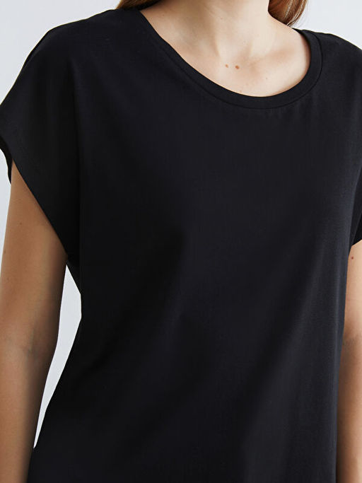 Bisiklet Yaka Kad?n Ti??rt