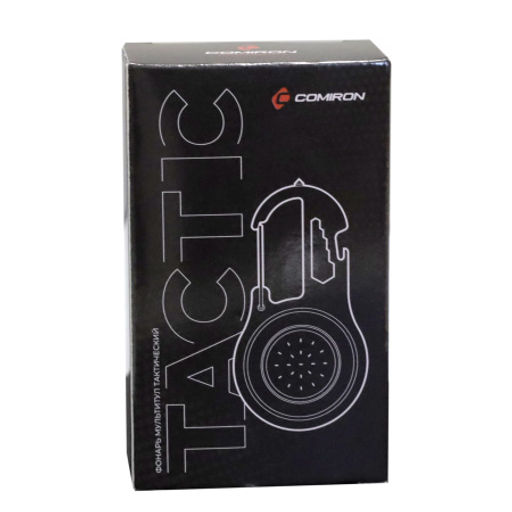 Фонарь мультитул тактический COMIRON TACTIC корпус CNC алюминий T6, IPX5; свет 20xCOB аккум 500 mAh USB Type-C отвёртки, гаечный ключ карабин /уп 120/ - Галеонтрейд фото 7