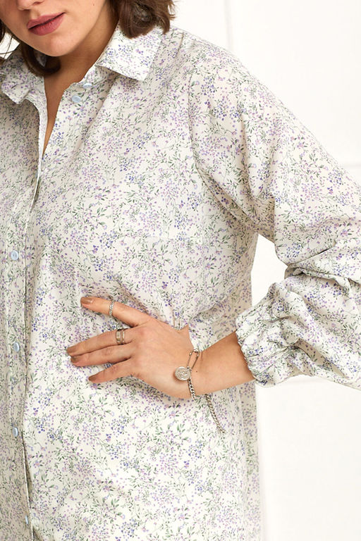 Блуза BegiModa 4087-Р Цветочный принт