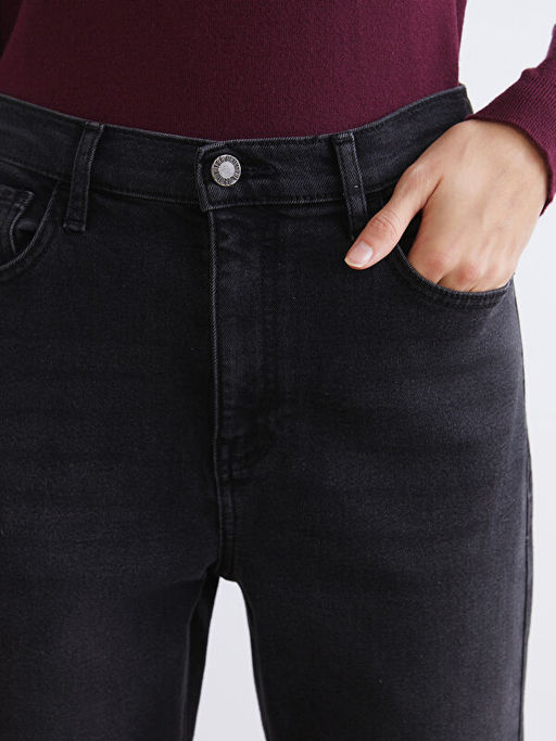 Mom Fit Kad?n Jean Pantolon