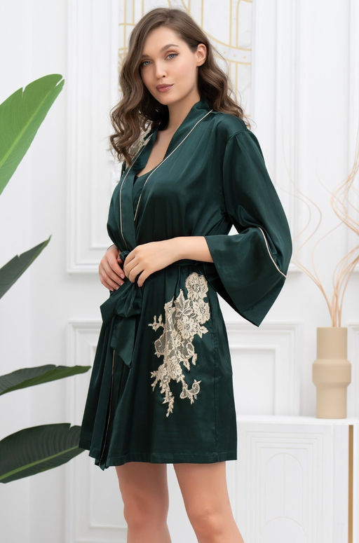 Короткий запашной халат Mia-Amore  фото 2