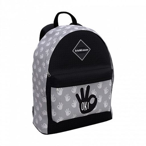 Рюкзак ErichKrause EasyLine "Good Sign" (51771) 29*39*13см, 1 отделение, 1 карман, мягкая спинка