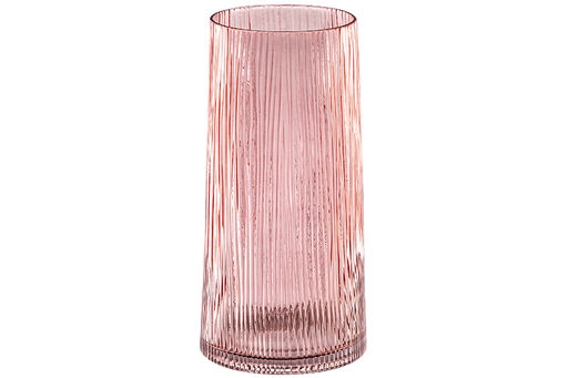 Ваза 14,5*14,5*29,5 см 4 л, розовый, стекло
