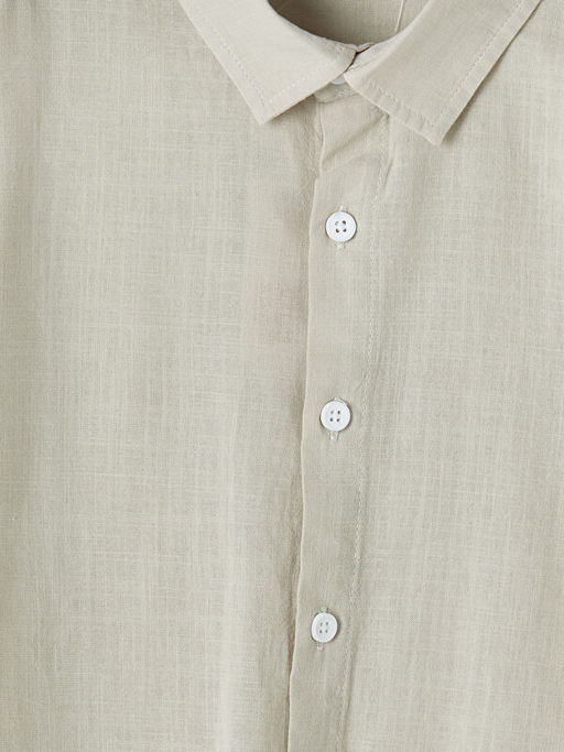 Uzun Kollu Erkek ?ocuk Poplin G?mlek