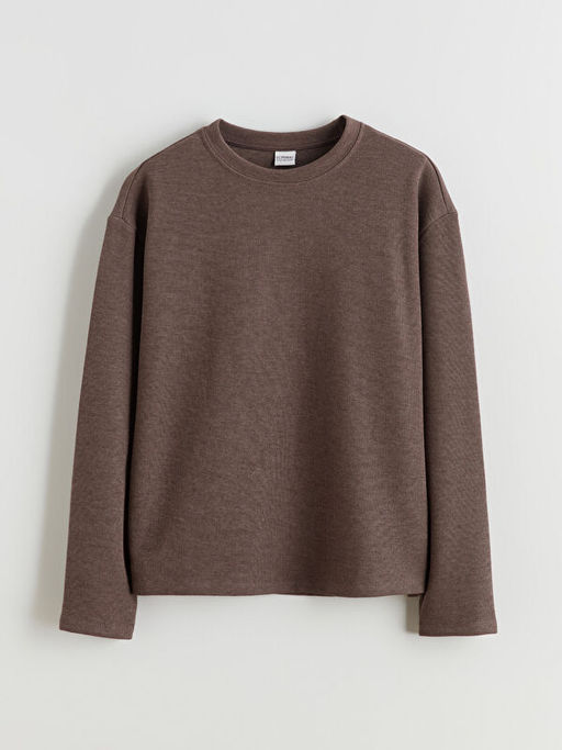 Bisiklet Yaka K?z ?ocuk Sweatshirt