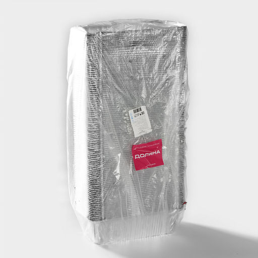 Цена за 100 шт. Форма для выпечки и запекания Доляна, 900 мл, 22116.5 см, фольга, серебристая  фото 7