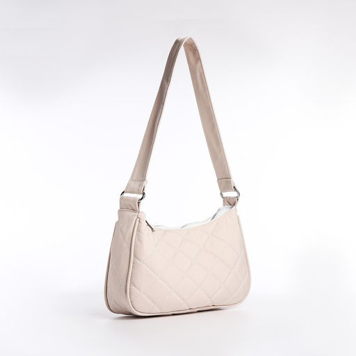 Сумка-багет на молнии, цвет бежевый - Simaland фото 3