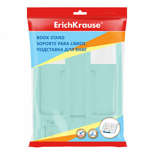 Цена за 1 шт. Подставка для книг пластиковая ErichKrause Base, Pastel, розовый  фото 8