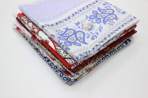 Комплект лоскута 1кг Платки (головные и носовые)