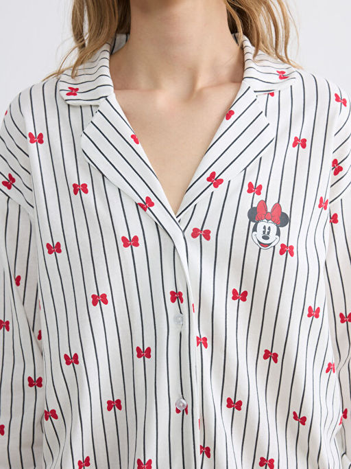 Minnie Mouse Bask?l? Kad?n Pijama Tak?m