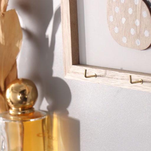 Настенные крючки декоративные Ветки монстеры и две вазы, дерево, 2.5?20?20 см