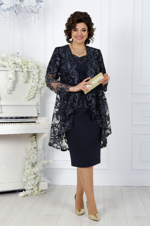 Платье Ninele 7431-Р темно-синий - Mira fashion фото 905