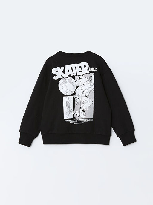 Bisiklet Yaka Erkek ?ocuk Sweatshirt