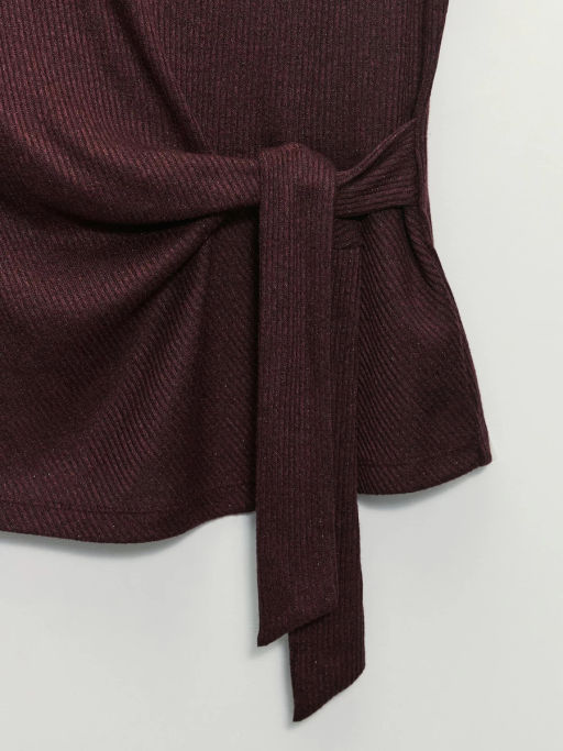 Топ с декоративным узлом и люрексом / Zarina фото 13