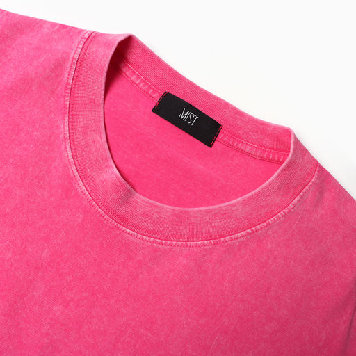 Футболка из вареного хлопка женская Mist Don&apos;t touch me, размер S, розовая