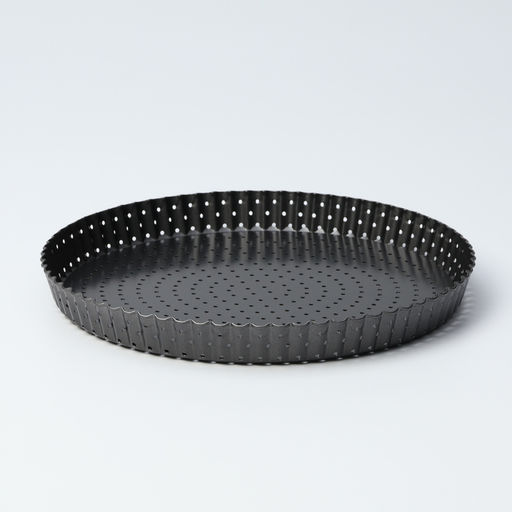 Форма для выпечки Доляна Galaxy, 28×3 см, перфорированная, антипригарное покрытие, разъёмная, чёрная