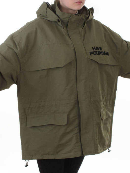 3094 GREEN Куртка демисезонная женская (100 гр. холлофайбер) - Fashion фото 2