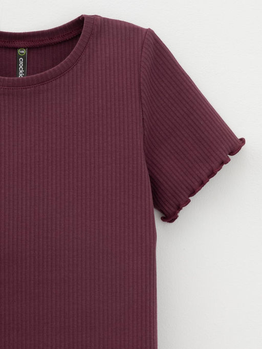 КР 302868/бордовый 1411 к653 фуфайка (футболка) для дев - Crockid фото 2