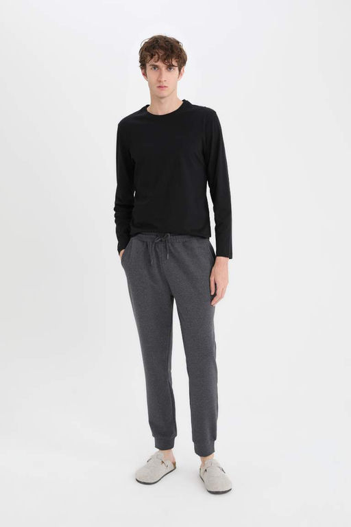 Slim Fit Dar Kesim Bisiklet Yaka Uzun Kollu Ust - Defacto фото 3