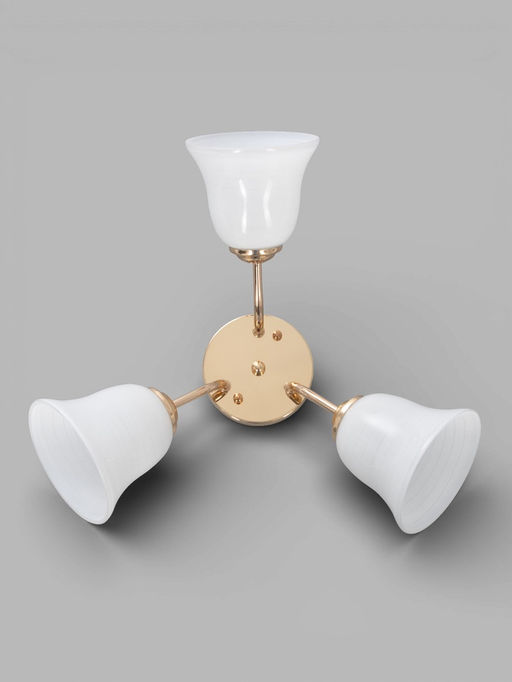 Люстра ЭкономСвет 20130/3GD, 3×40 Вт, E27, 50×50×20 см, золотая