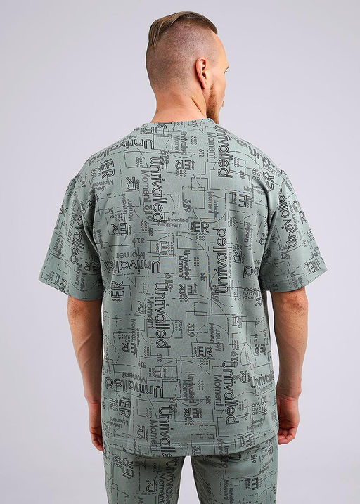 CLE Футболка муж. 542181/06ун св.зелёный/т.серый - Clever wear фото 3