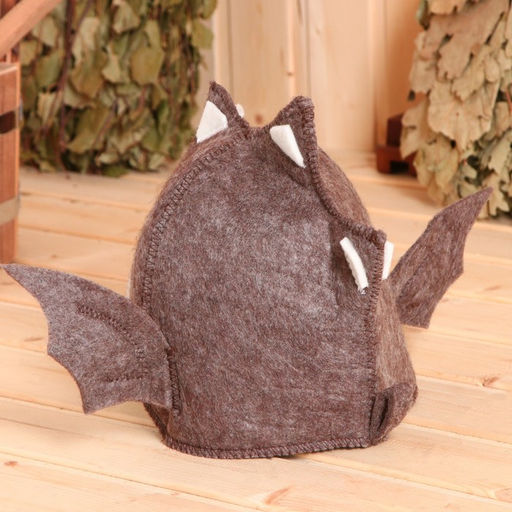 Шапка коричневая модельная Дракон - Simaland фото 4