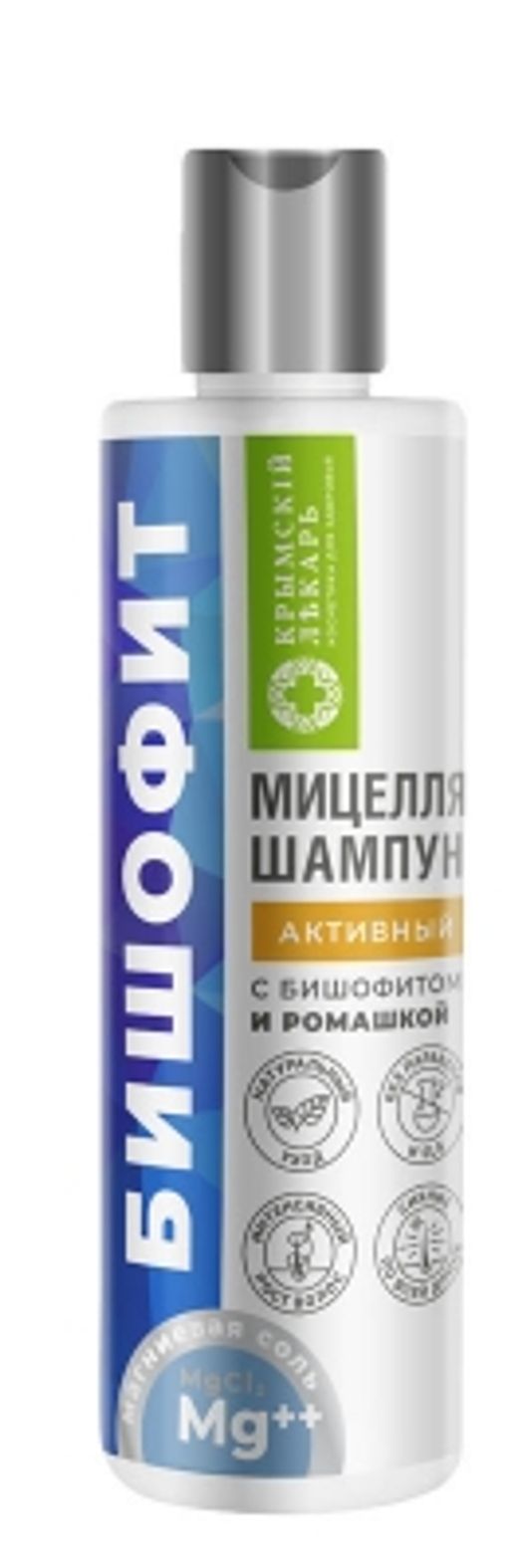 Мицеллярный шампунь с бишофитом и ромашкой Для активного роста волос - Крымский лекарь фото 2