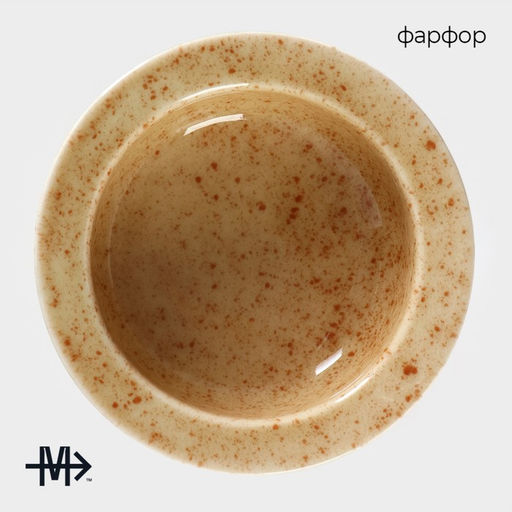 Креманка Magistro Stone, 150 мл, d=11.7 см, фарфор, бежевая