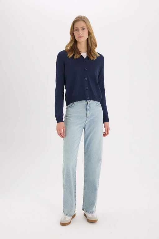 Regular Fit Polo Yaka Basic Duz Triko H?rka - Defacto фото 3