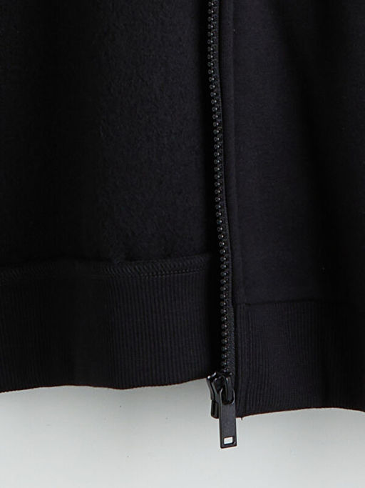 Kap??onlu Kad?n Kal?n Fermuarl? Sweatshirt