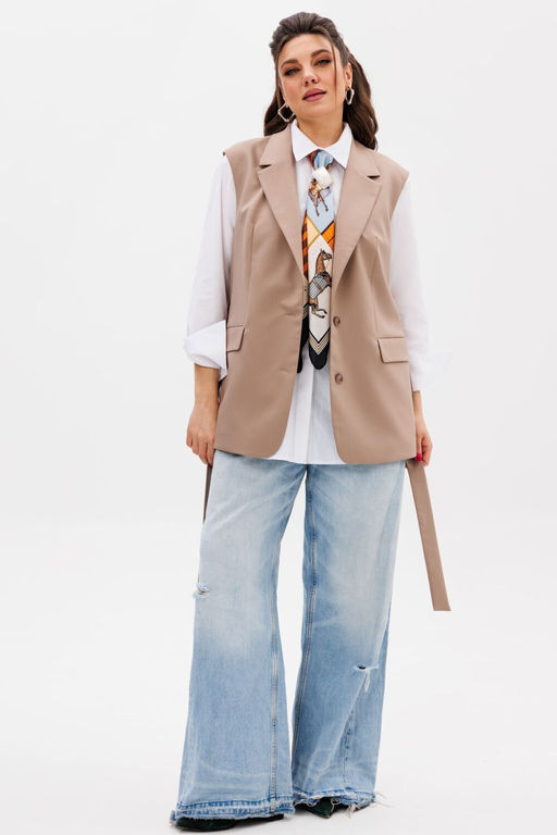 Жилет ANELLI 1502 тосканский песок  фото 5