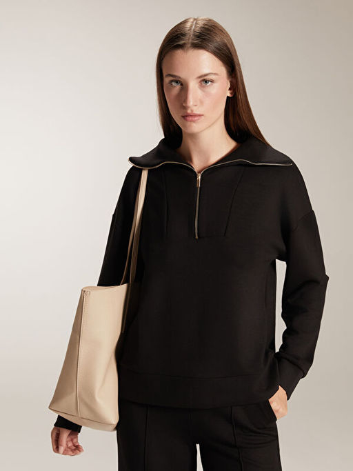 Dik Yaka Kad?n Sweatshirt