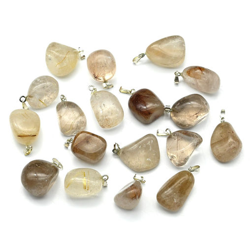 Кулон из рутилового кварца 10*15мм (К-20)