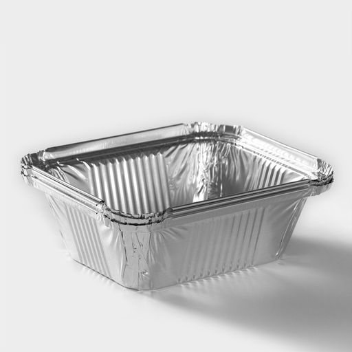 Цена за 2 шт. Формы для выпечки и запекания Доляна, набор 3 шт., 490 мл, 1512.44.4 см, фольга, серебристые  фото 3