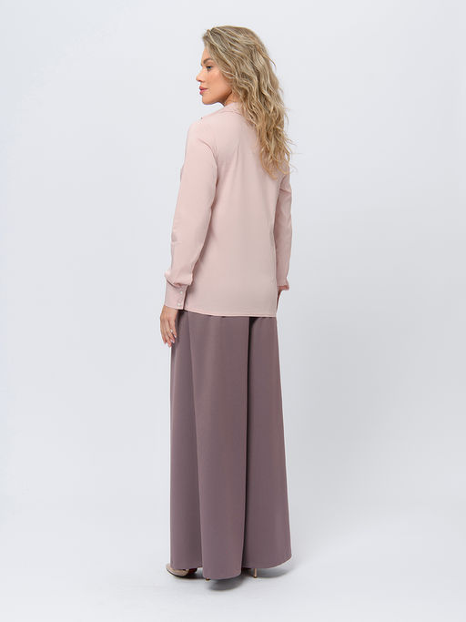 Рубашка розового цвета с длинными рукавами - 1001dress фото 4