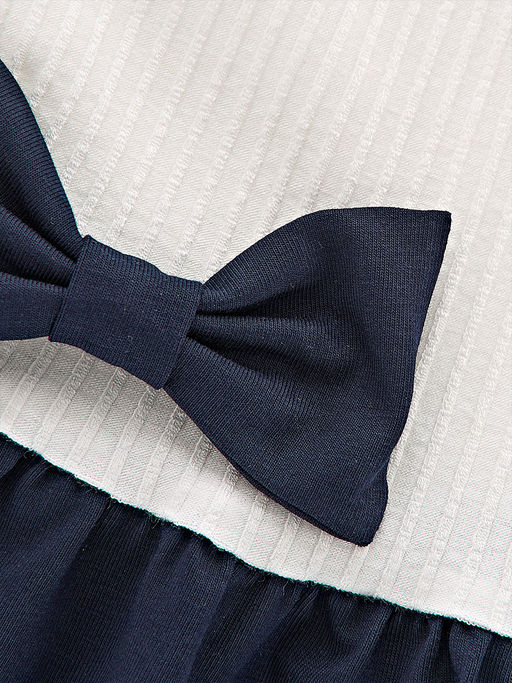 Платье комбинированное 22-7184 серый/синий - Mini maxi фото 12