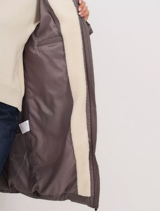 Пуховик с капюшоном Био-Пух ,мех - Lawinter фото 9