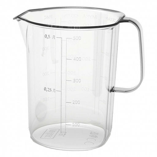 Кружка мерная 0,5л (прозрачный)