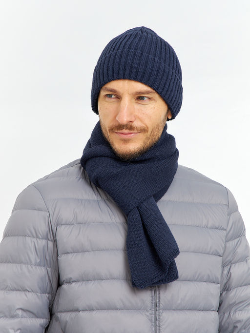 шапка мужская темно-синяя - Glenfield фото 3