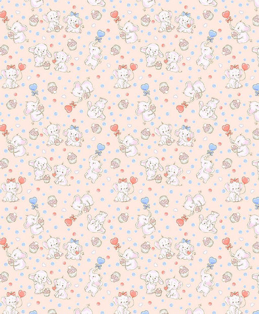 Пижама для девочки, модель 307, фланель (Слоники 5568-7) - Ивановотекстиль фото 3