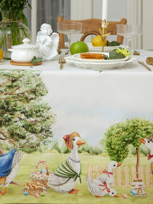 Скатерть Этель Family picnic, 150?220 см 3 см с ВГМО, 100% хлопок, саржа 190 г/м?  фото 6
