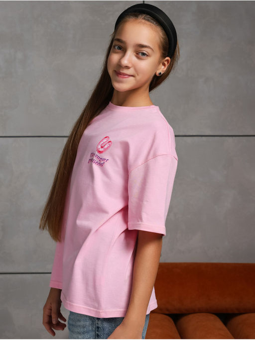 Футболка "Сахар" розовый Девочка