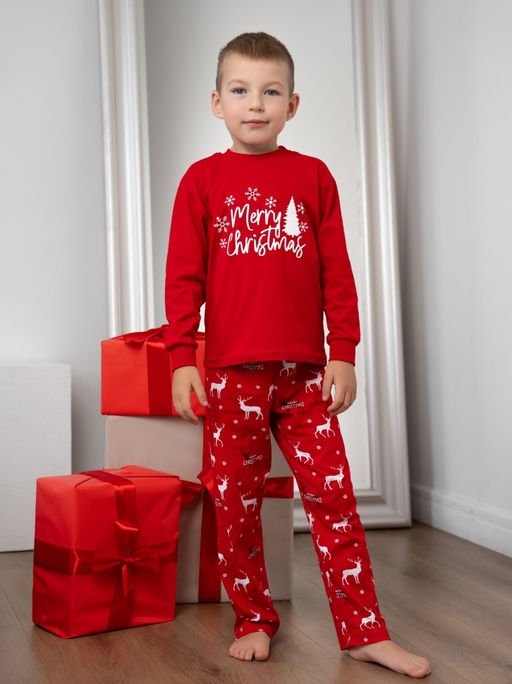 Новогодняя пижама из 100% хлопка