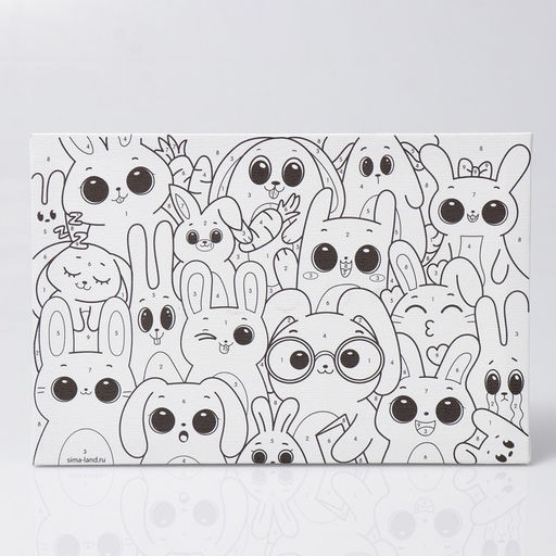 Картина по номерам Забавные зайчата 20 30 см - Школа талантов фото 4