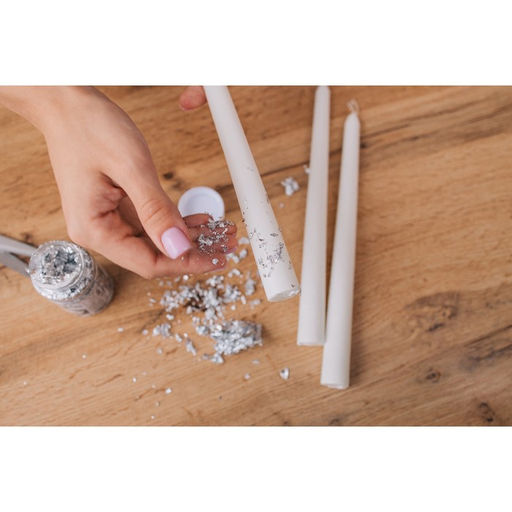 Цена за 2 шт. Набор свечей витых, 1.5?15 см, 3 шт., белый блистер