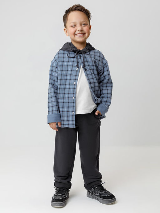 КР 302780/синий 3926 Н018.1 к614 рубашка для мал