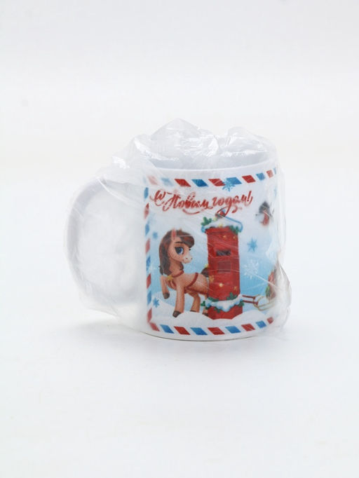 Кружка новогодняя керамическая «Исполнения желаний», лошадь, 320 мл