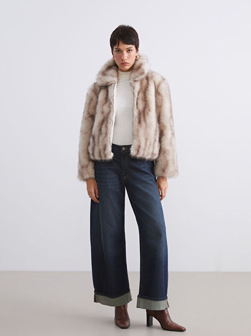 Dik Yaka Kad?n K?rk Mont